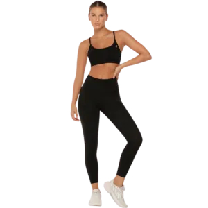 Lotus Ankle Biter Leggings - Black