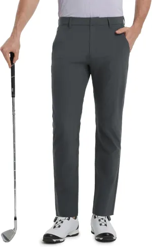 M MAELREG Golf Pants Men Stretch Lightweight 5 Pockets - 30"/32"/34" Water-Resistant Casual Trousers Mens Dress Pants