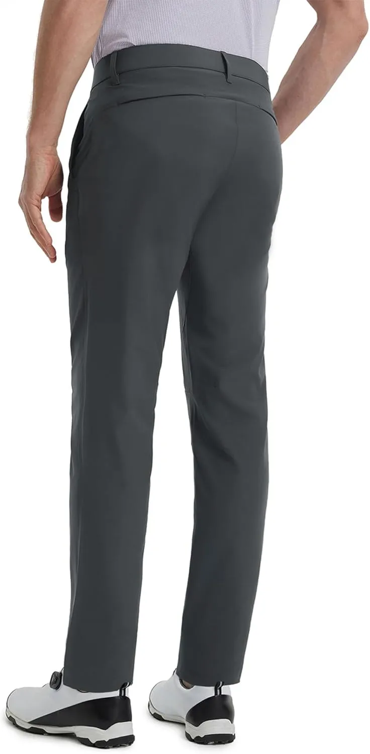 M MAELREG Golf Pants Men Stretch Lightweight 5 Pockets - 30"/32"/34" Water-Resistant Casual Trousers Mens Dress Pants
