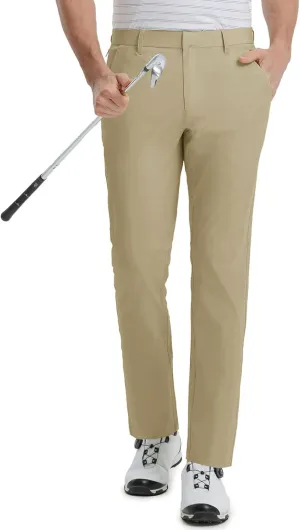 M MAELREG Golf Pants Men Stretch Lightweight 5 Pockets - 30"/32"/34" Water-Resistant Casual Trousers Mens Dress Pants