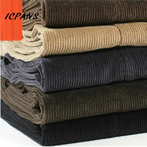 Men Corduroy Thick Warm Pants