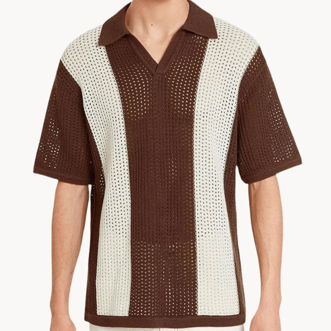 Men's Breathable Knitted Shirt