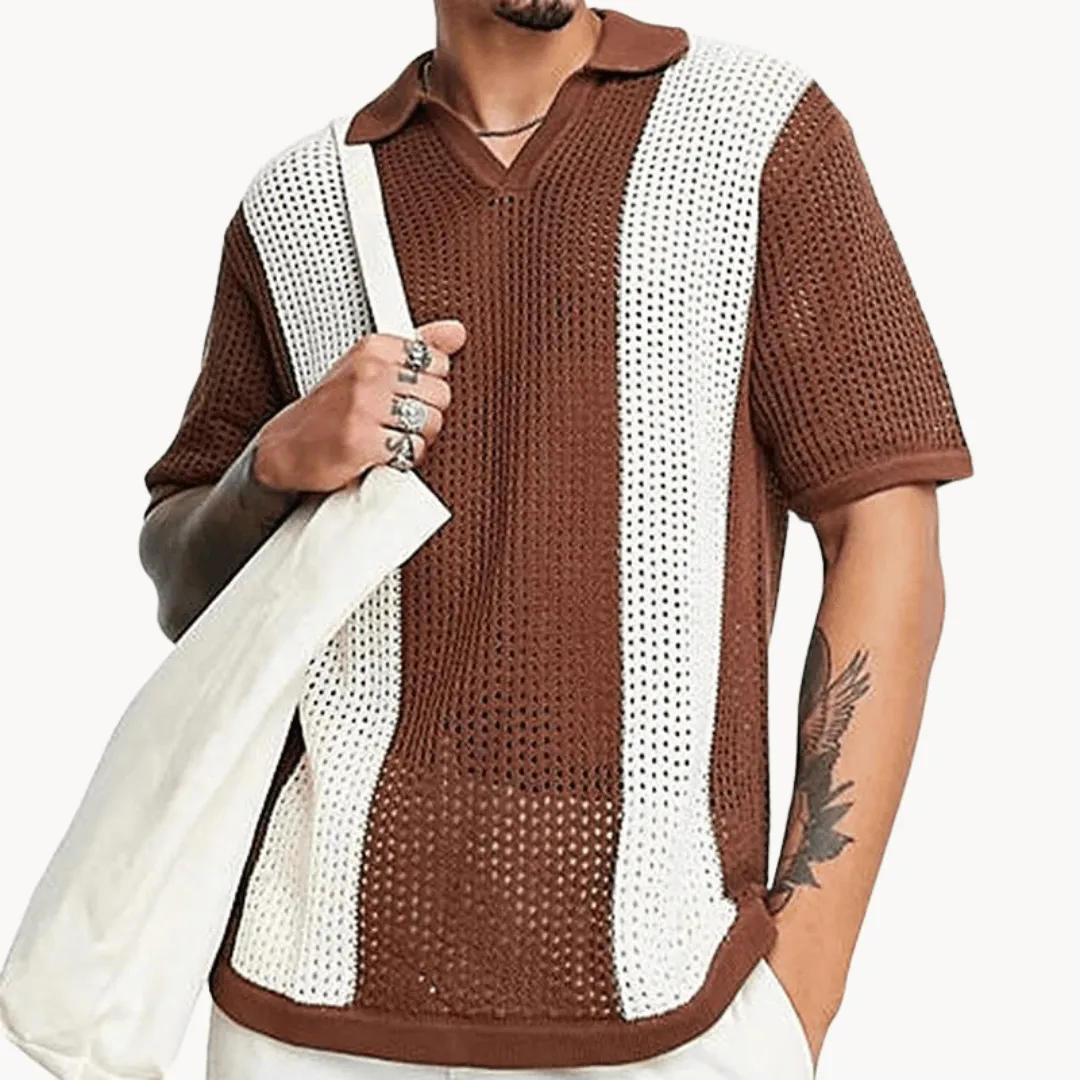Men's Breathable Knitted Shirt