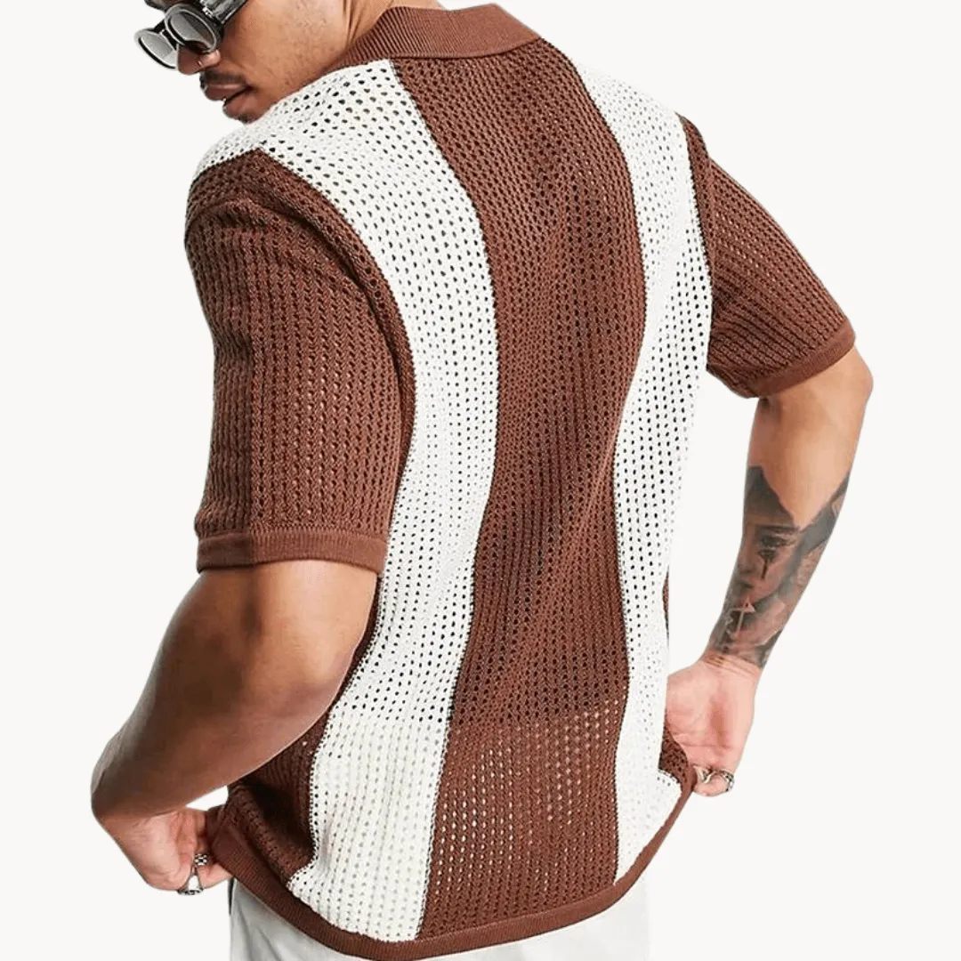 Men's Breathable Knitted Shirt