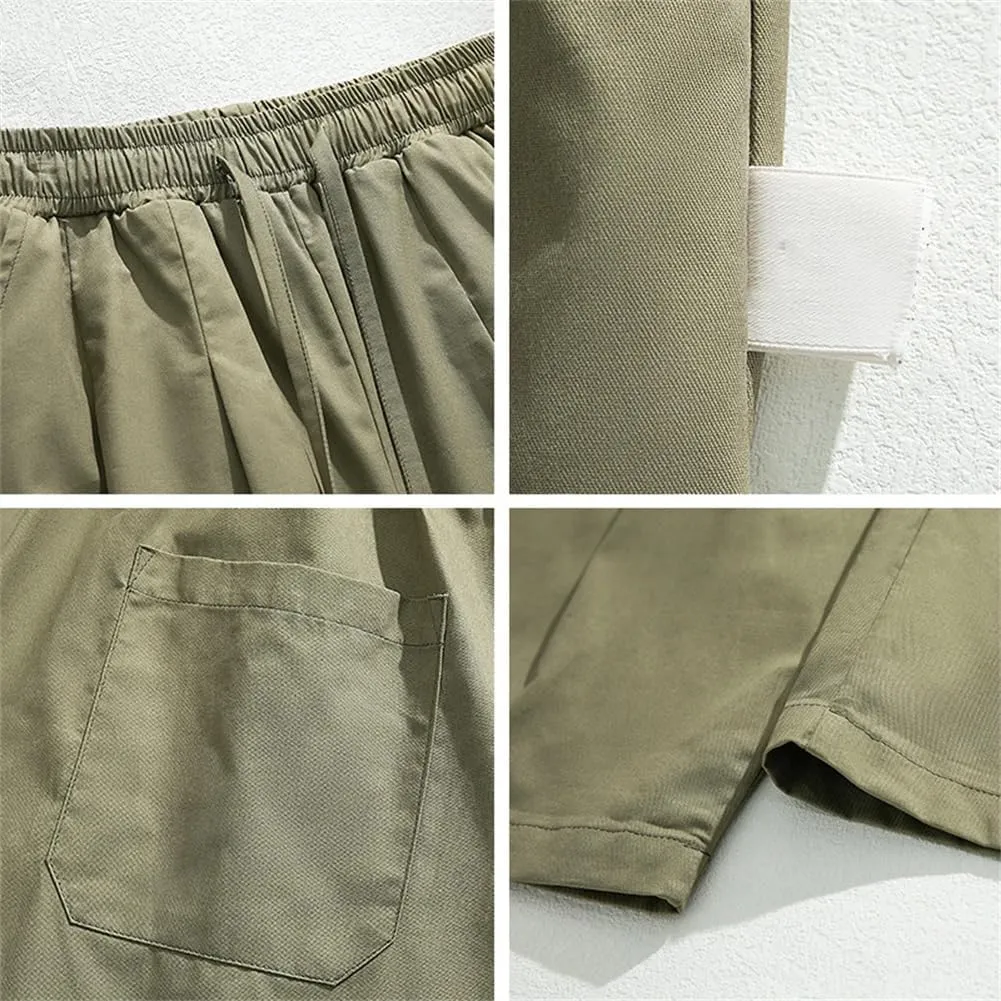 Mens Casual Loose Wide Leg Pants Oversized Harem Pants Pleated Design Baggy Joggers Sweatpants