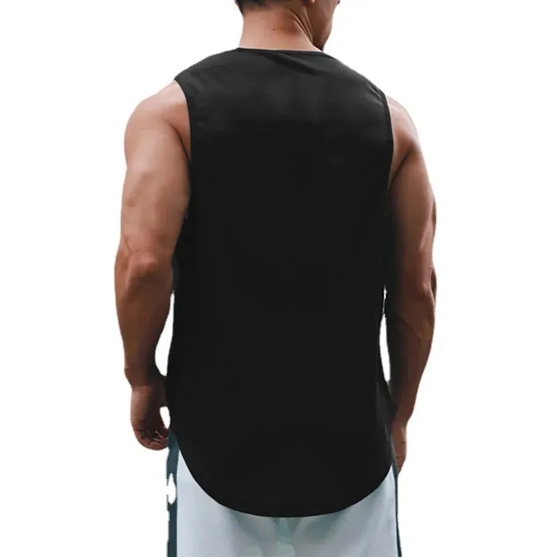Men's Dry-Fit Gym Tank Top – Sleeveless Workout Vest for Fitness Training