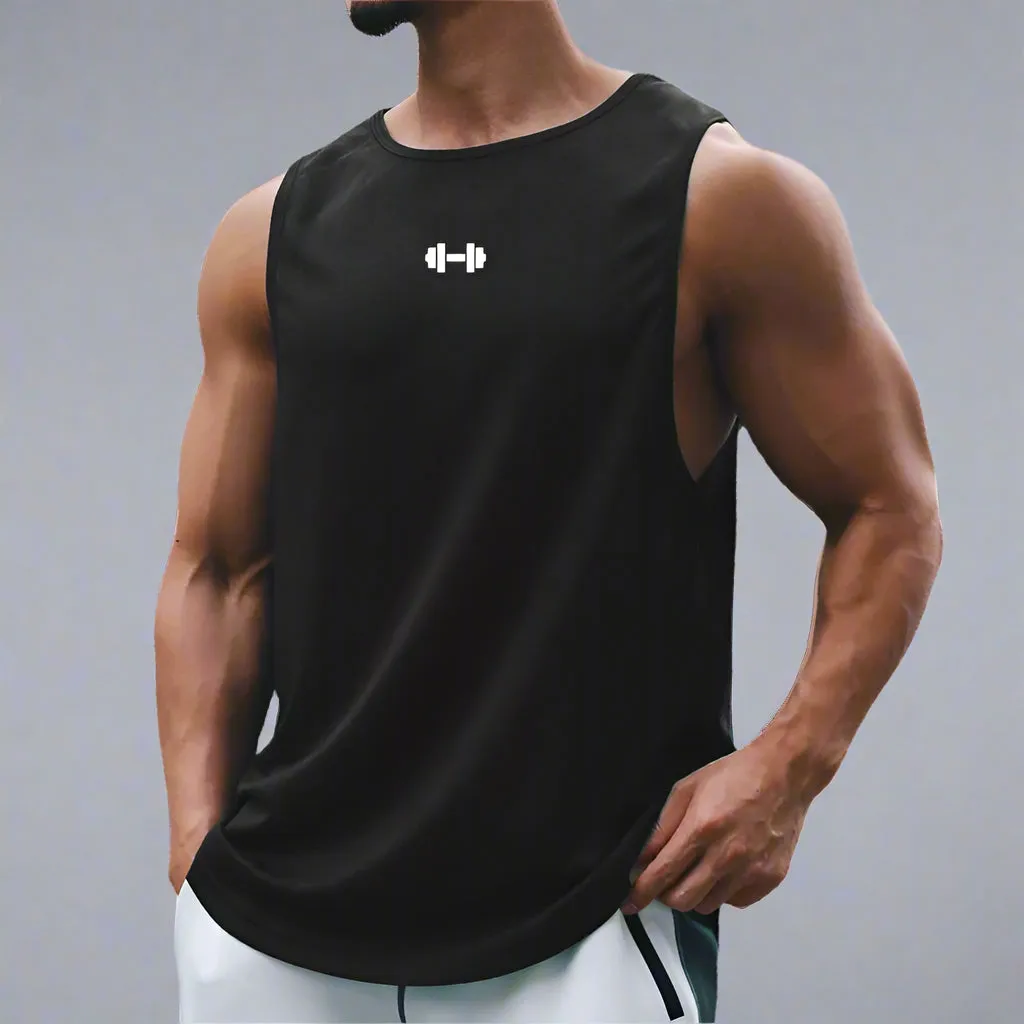 Men's Dry-Fit Gym Tank Top – Sleeveless Workout Vest for Fitness Training