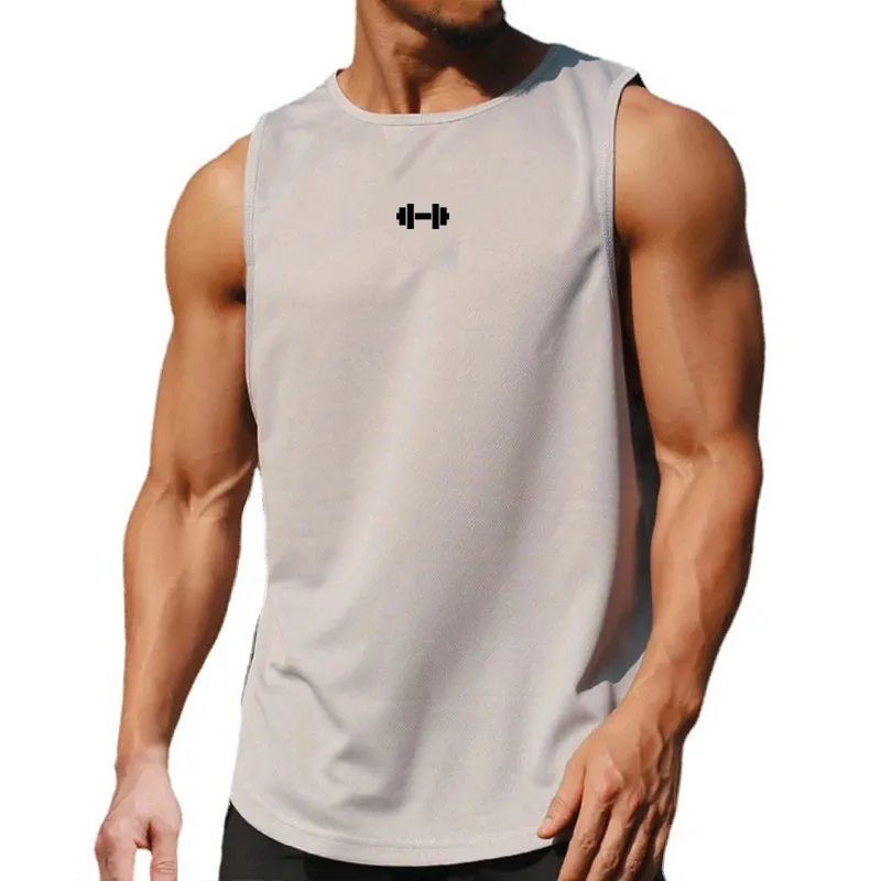 Men's Dry-Fit Gym Tank Top – Sleeveless Workout Vest for Fitness Training