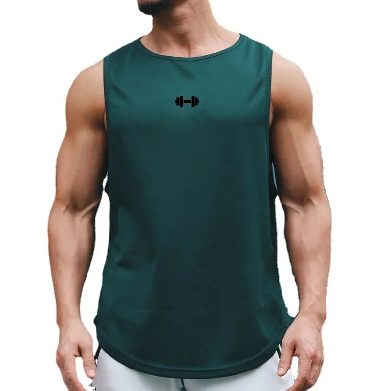 Men's Dry-Fit Gym Tank Top – Sleeveless Workout Vest for Fitness Training