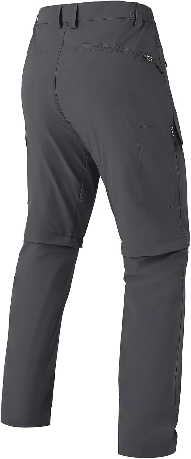 Men's Hiking Convertible Work Pants Cargo Zip Off Lightweight Quick Dry Stretch Pants Summer Fishing Travel Outdoor