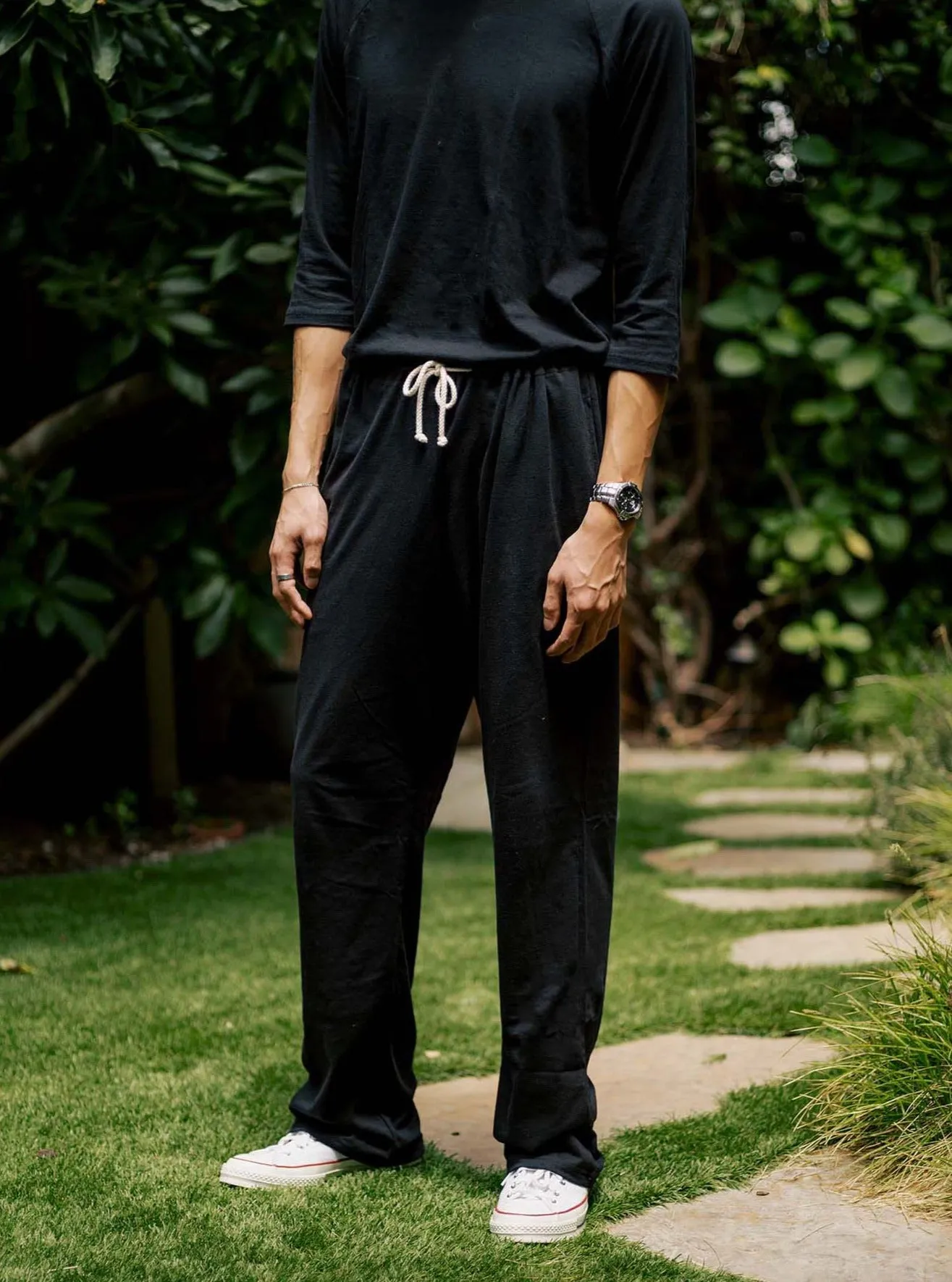 Men's Organic Lounge Pants - Black