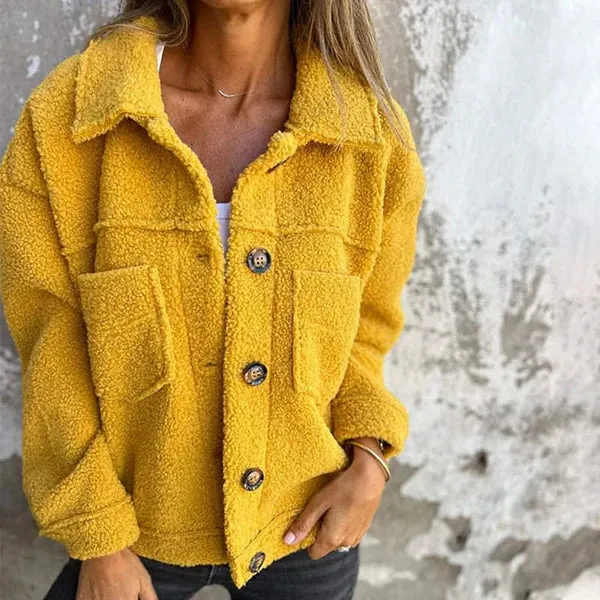 Nora™ - Short Wool Jacket with Lapels