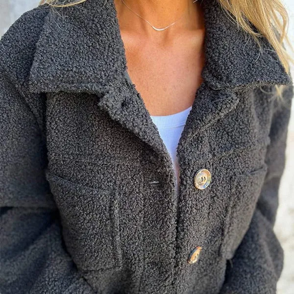 Nora™ - Short Wool Jacket with Lapels