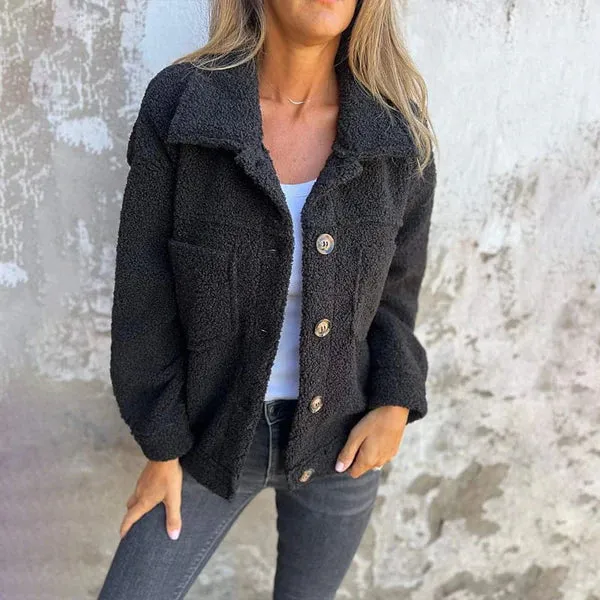 Nora™ - Short Wool Jacket with Lapels