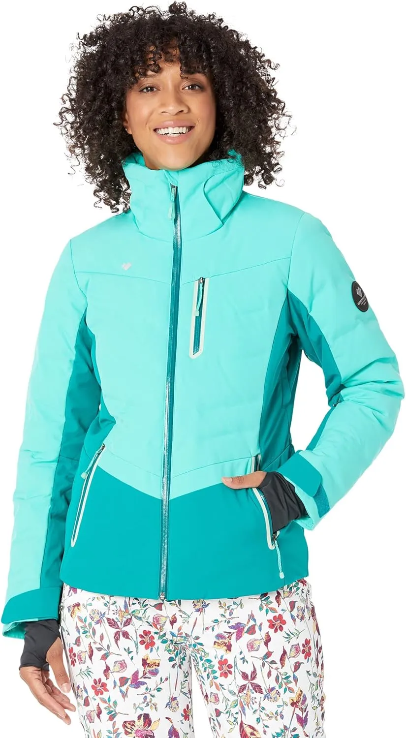 Obermeyer Cosima Down Jacket For Women - Removable Hooded Construction With Front Zipper Closure, Chic and Warm Jacket