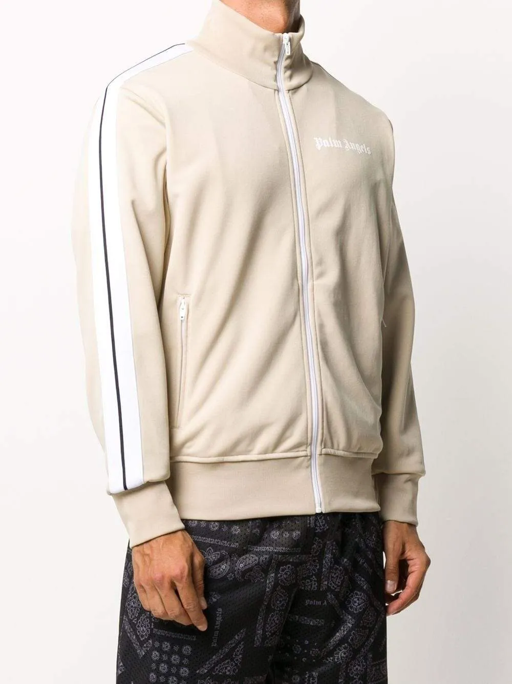 Palm Angels classic track jacket beige