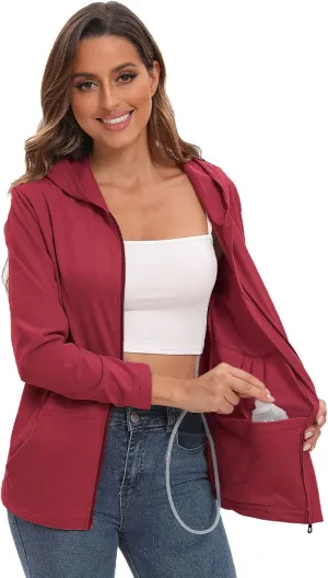 Post Mastectomy Shirts with Drain Pockets Breast Mastectomy Recovery Must Haves Soft Long Sleeve Zip Up Shirts Clothing