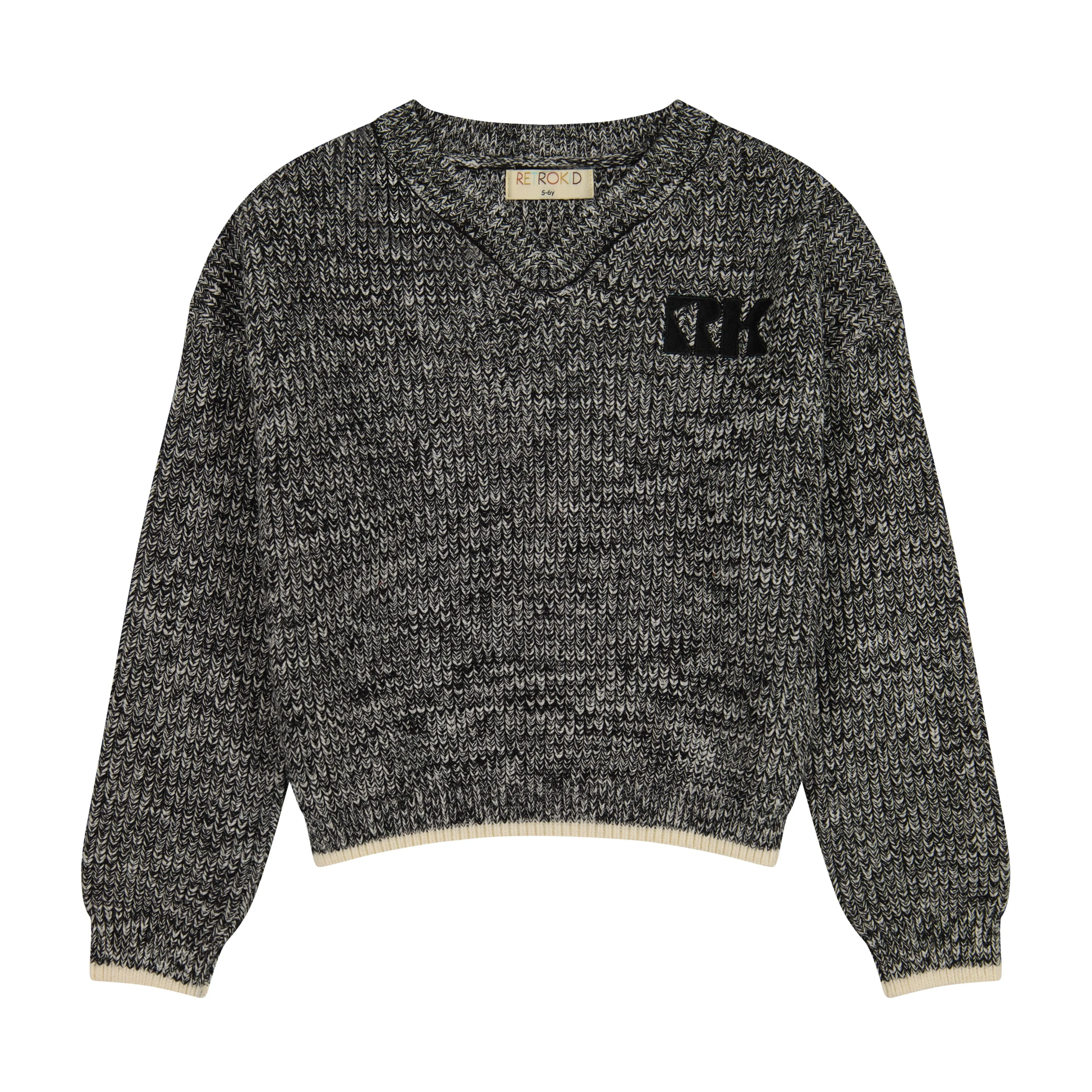 Retro Kid Silas Knit Vneck Sweater