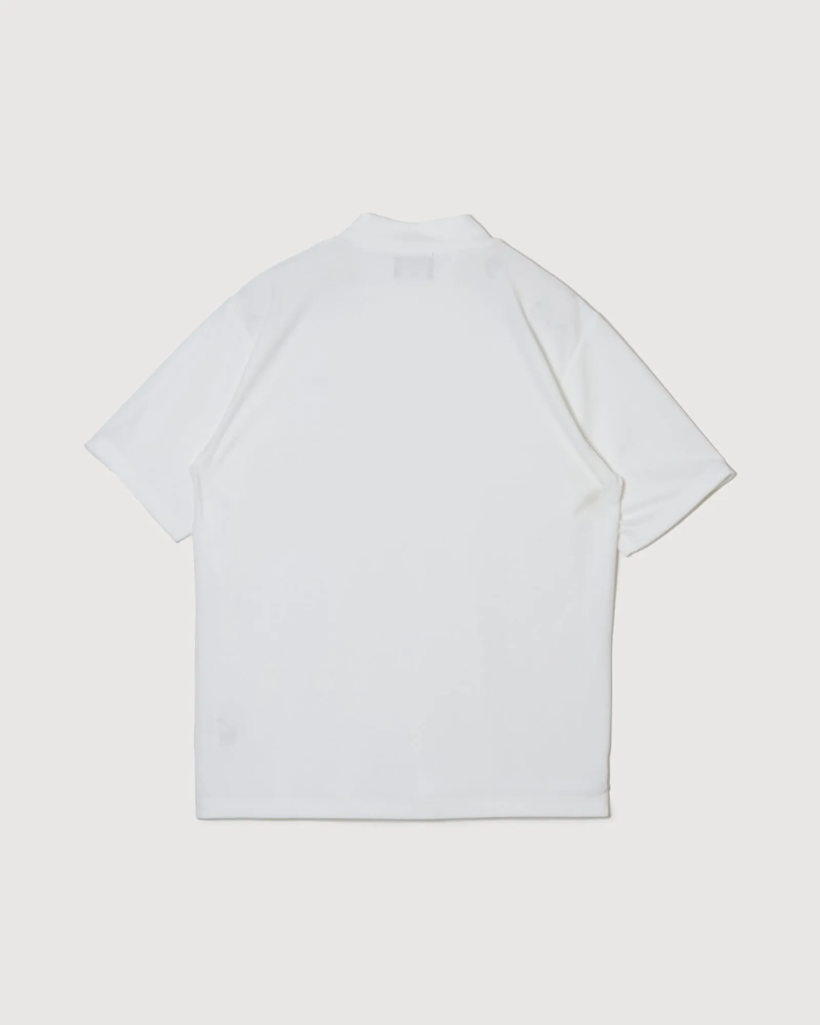 RUFFLOG×ELECTRIC BREATHABLE PILE MOCK NECK WHITE