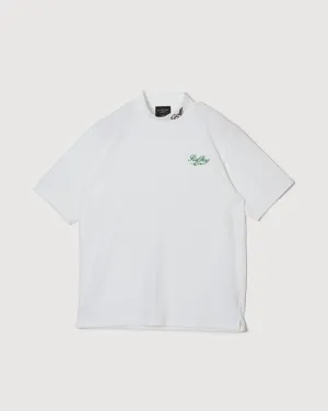 RUFFLOG×ELECTRIC BREATHABLE PILE MOCK NECK WHITE