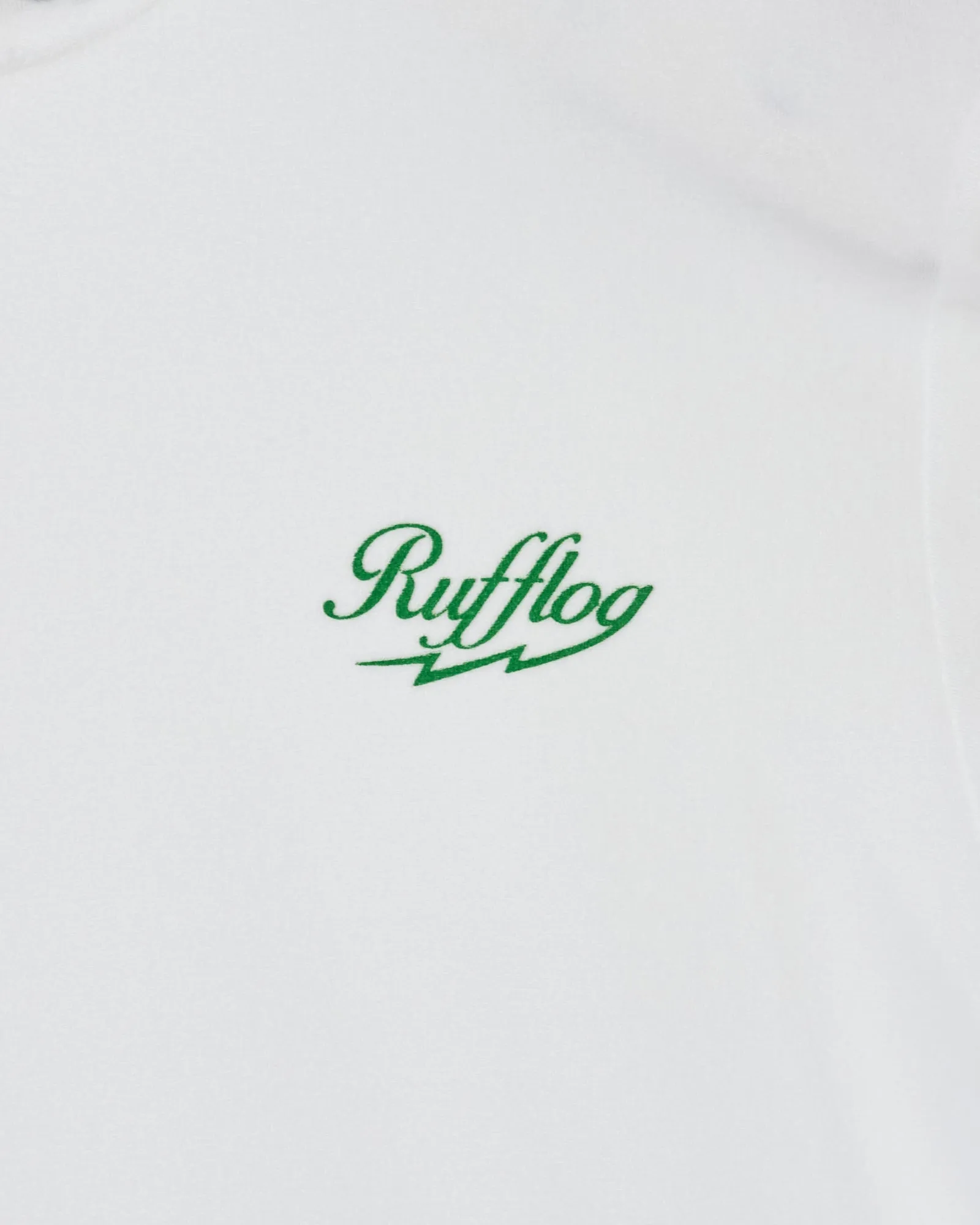RUFFLOG×ELECTRIC BREATHABLE PILE MOCK NECK WHITE