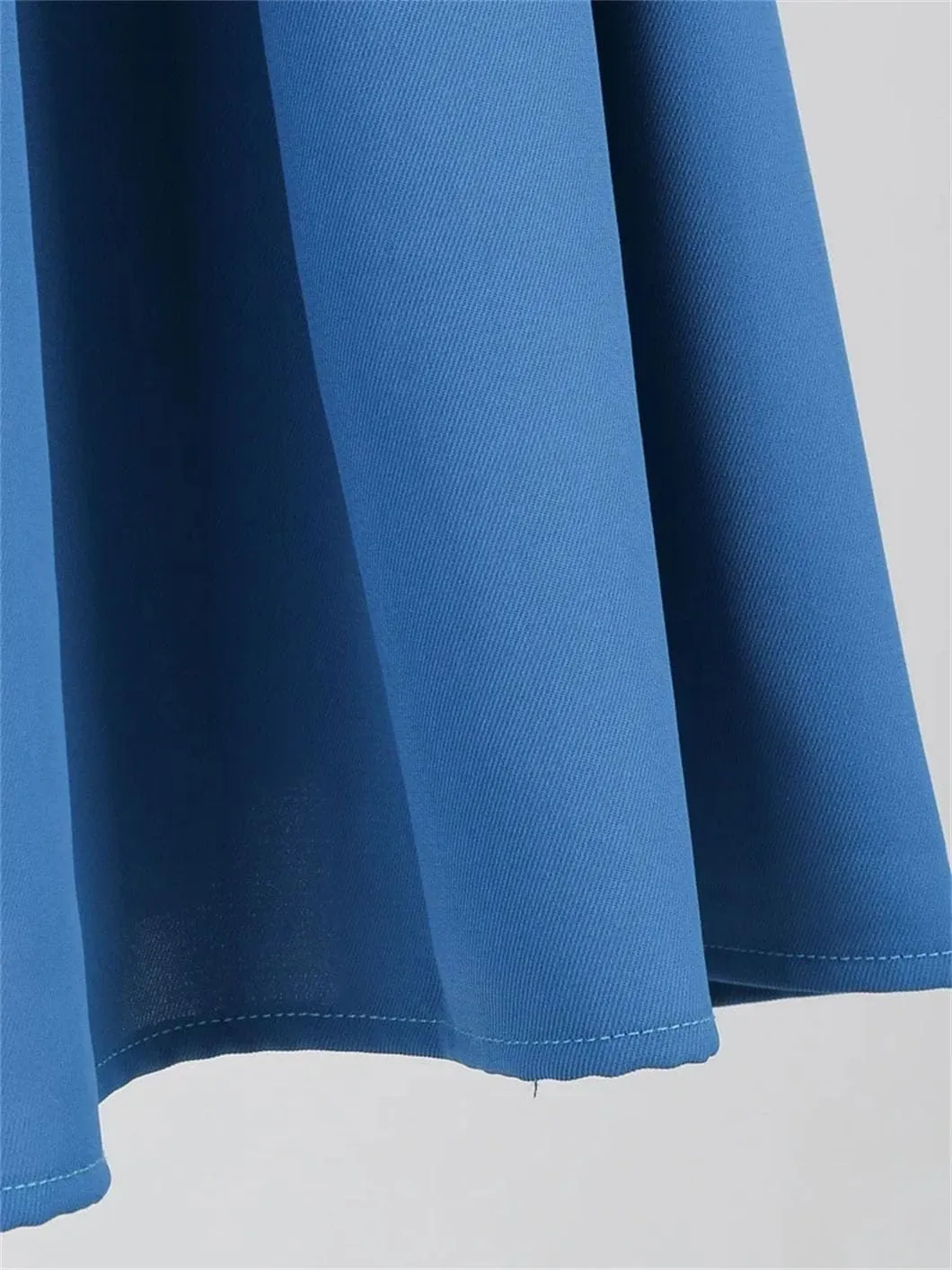 Skirts for Women Solid 50S 60S Vintage Pleated High Waist Elegant Swing Midi Skirt