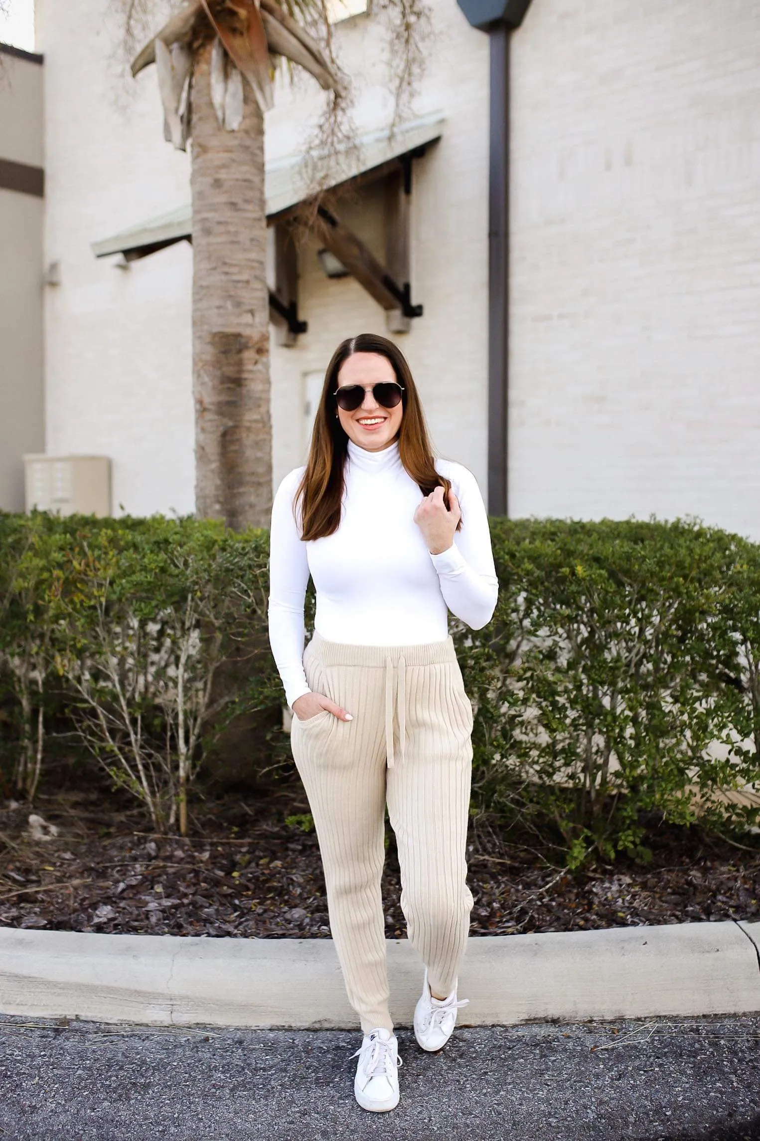 Spanx Suit Yourself Long Sleeve Turtleneck Bodysuit - White