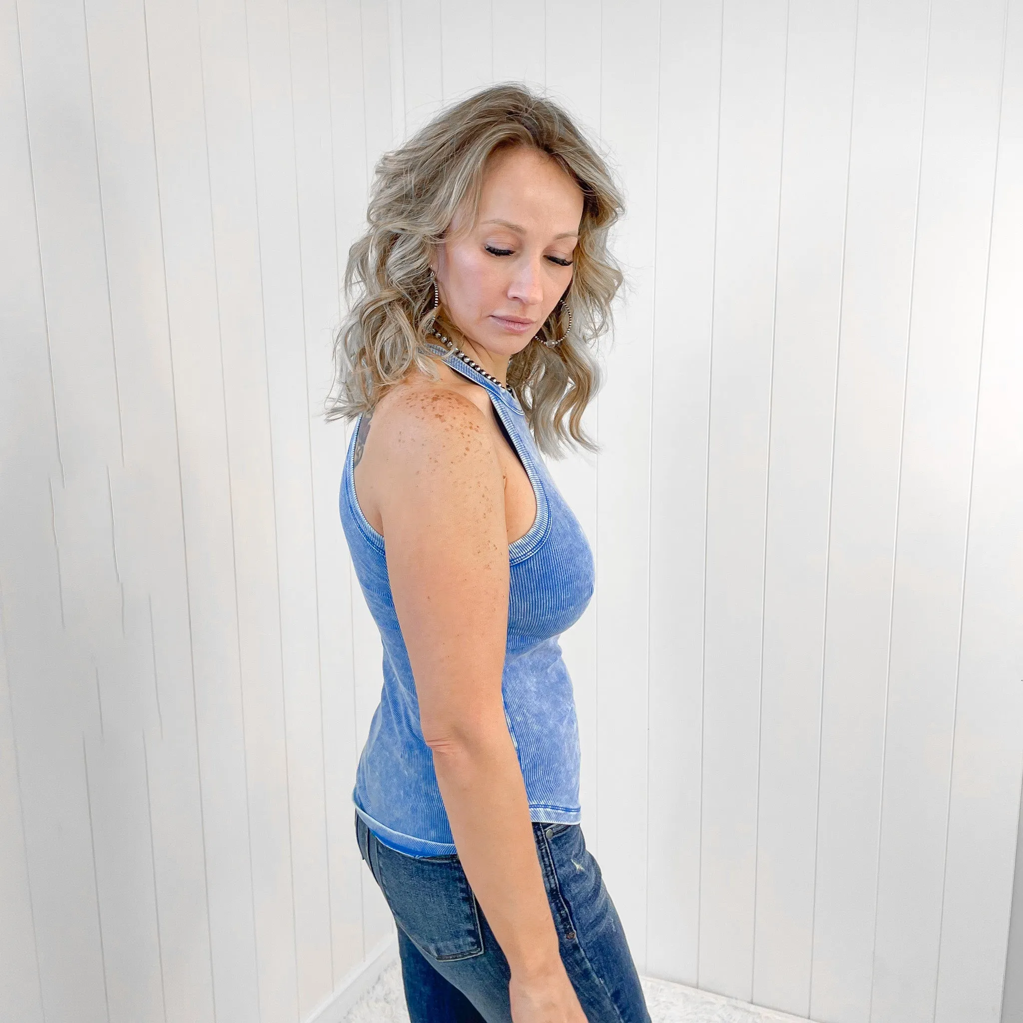 Summer Fun Ribbed Halter Tank Top in 3 Colors