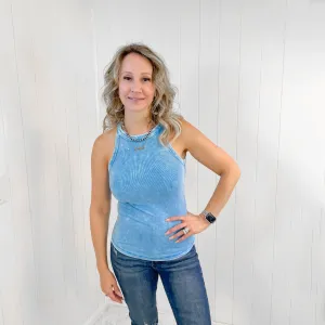 Summer Fun Ribbed Halter Tank Top in 3 Colors
