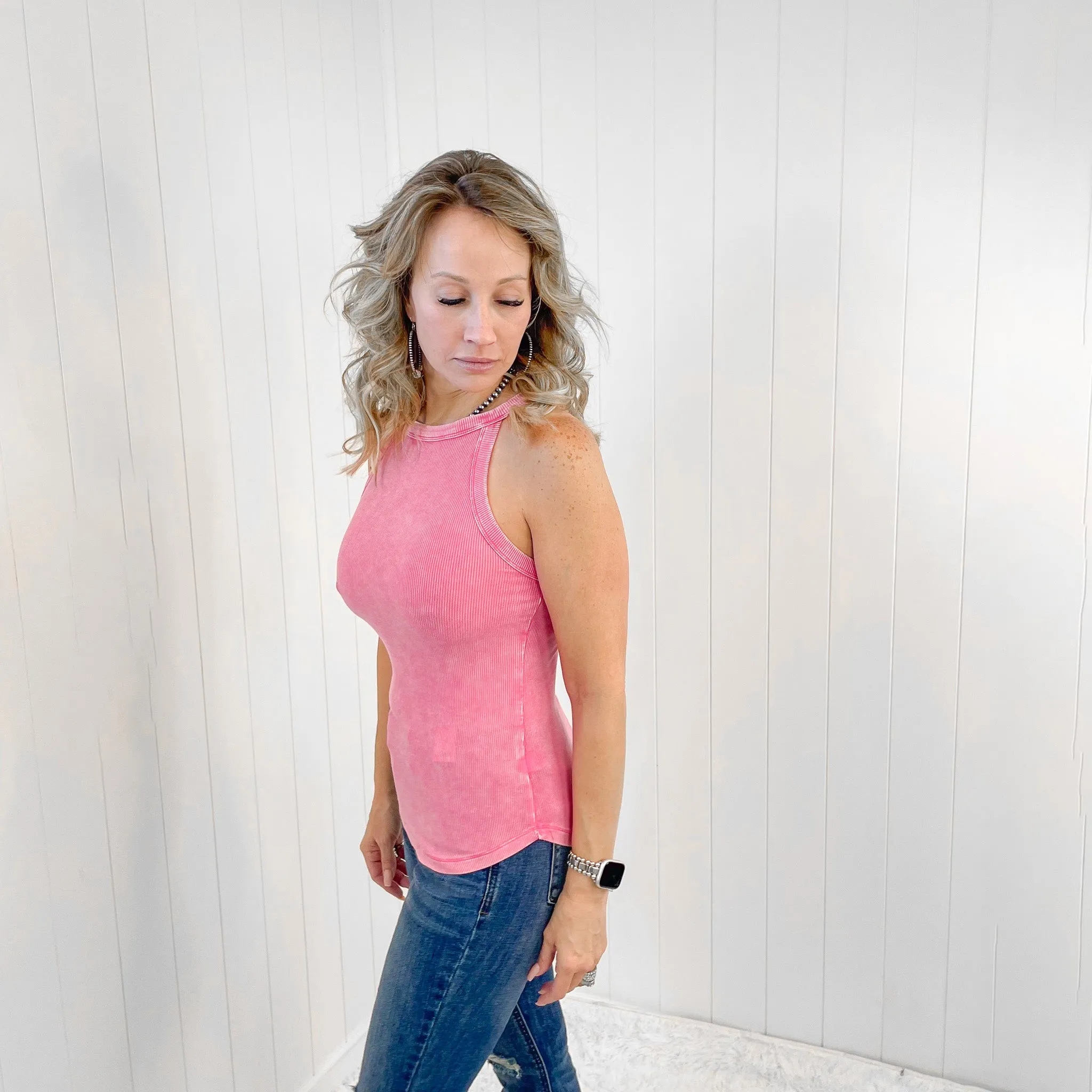 Summer Fun Ribbed Halter Tank Top in 3 Colors