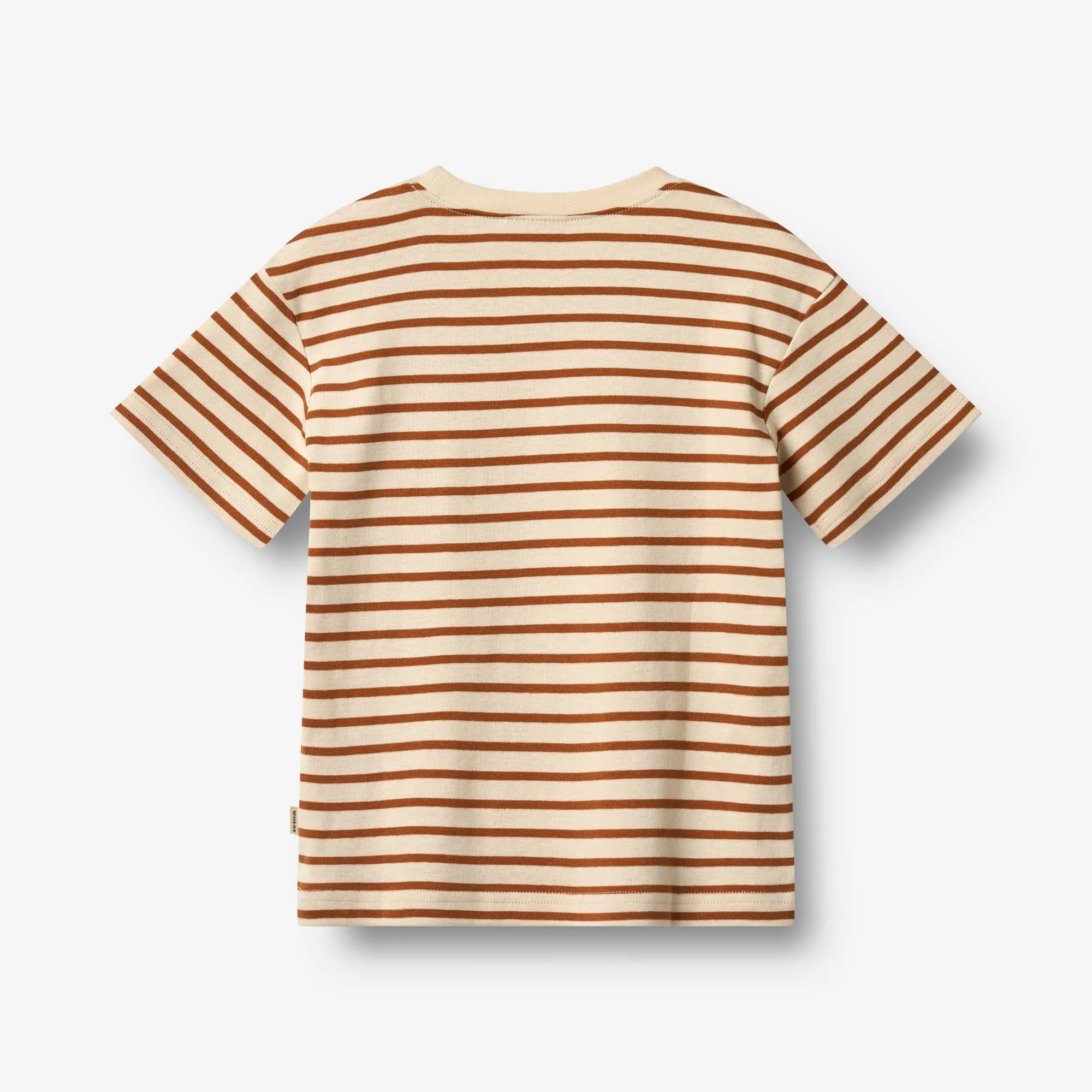T-shirt S/S Fabian - warm caramel stripe
