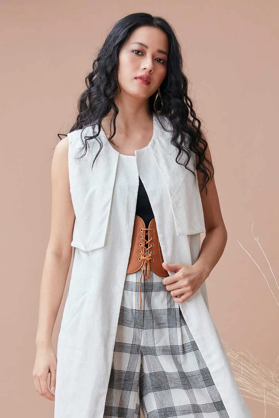 Taka White Trench Jacket
