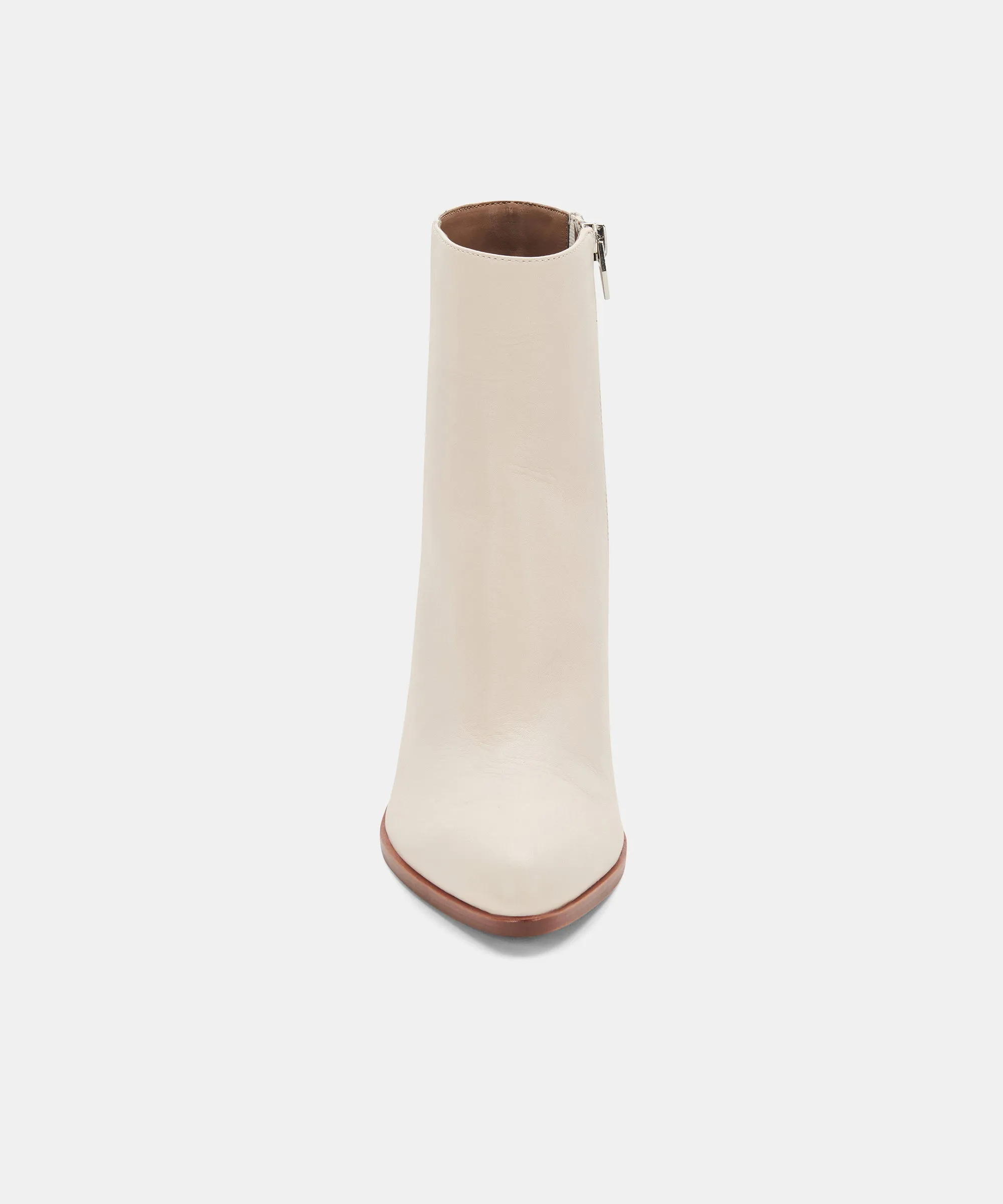 TERRIE BOOTIES IVORY LEATHER