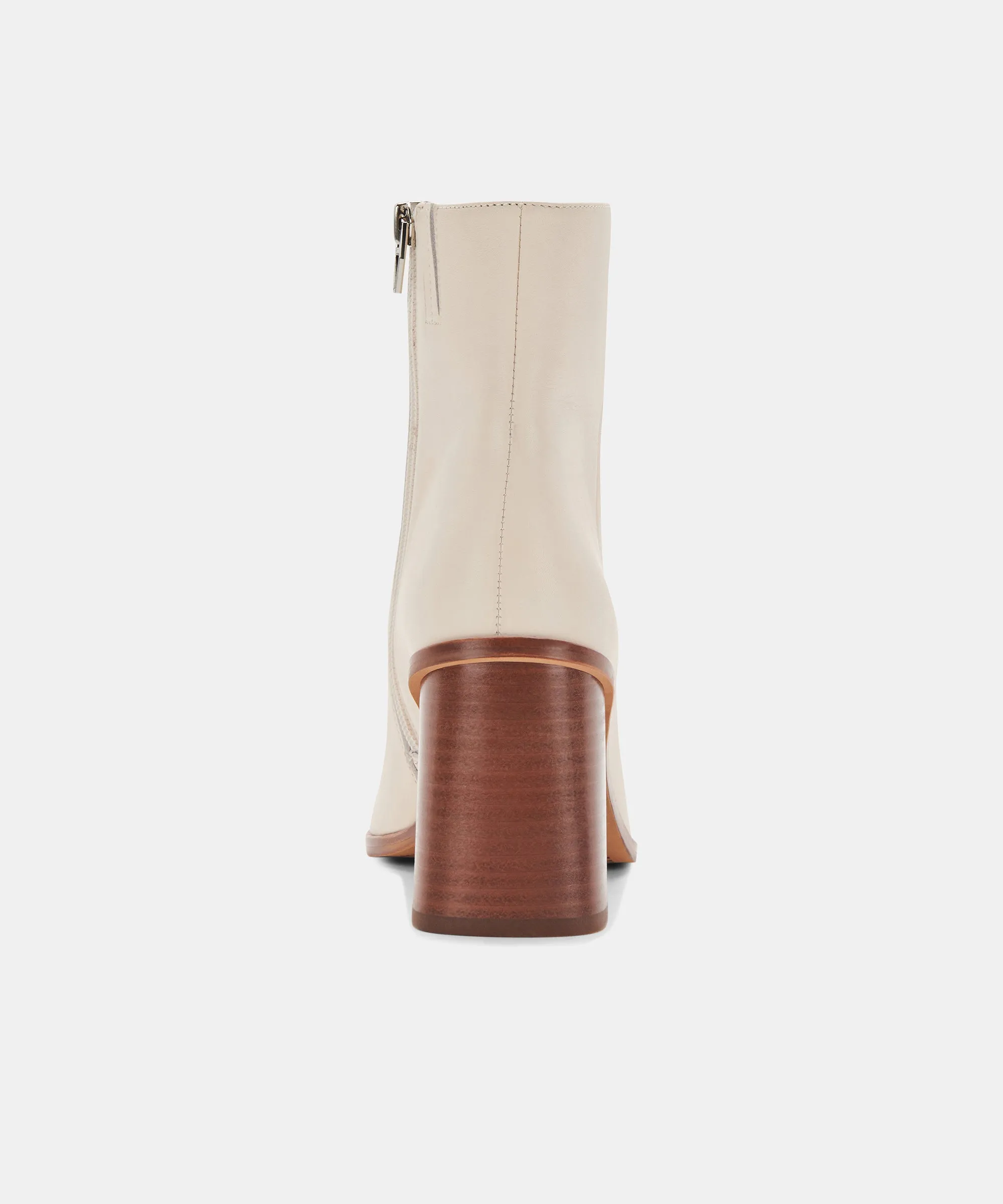TERRIE BOOTIES IVORY LEATHER