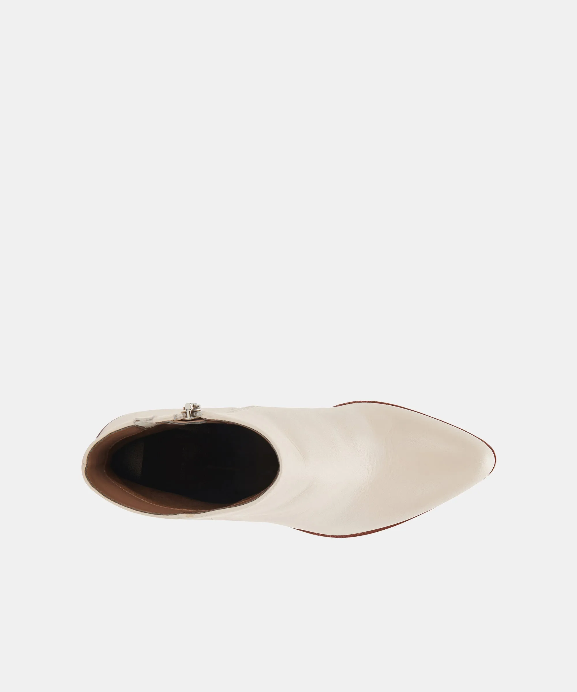 TERRIE BOOTIES IVORY LEATHER
