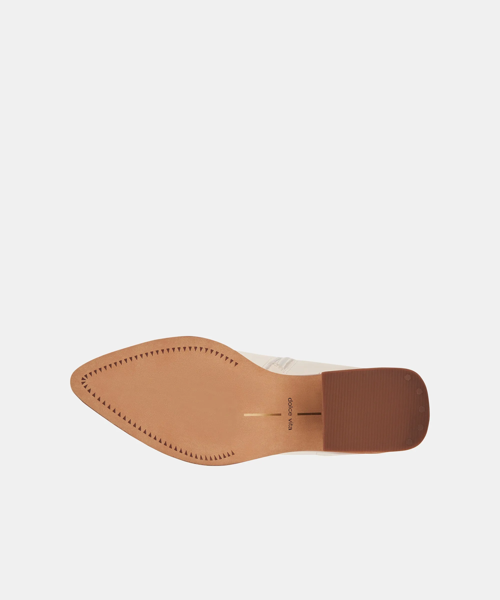 TERRIE BOOTIES IVORY LEATHER