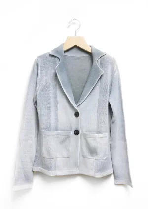 The Perfect Cotton Blazer in Grey & Brown | Lux Couture