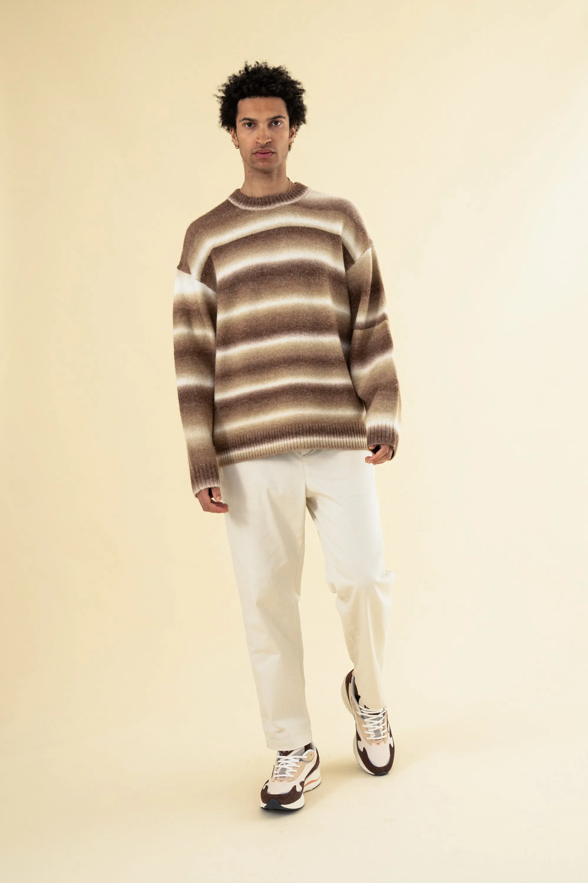 TOFFEE OMBRE KNIT SWEATER