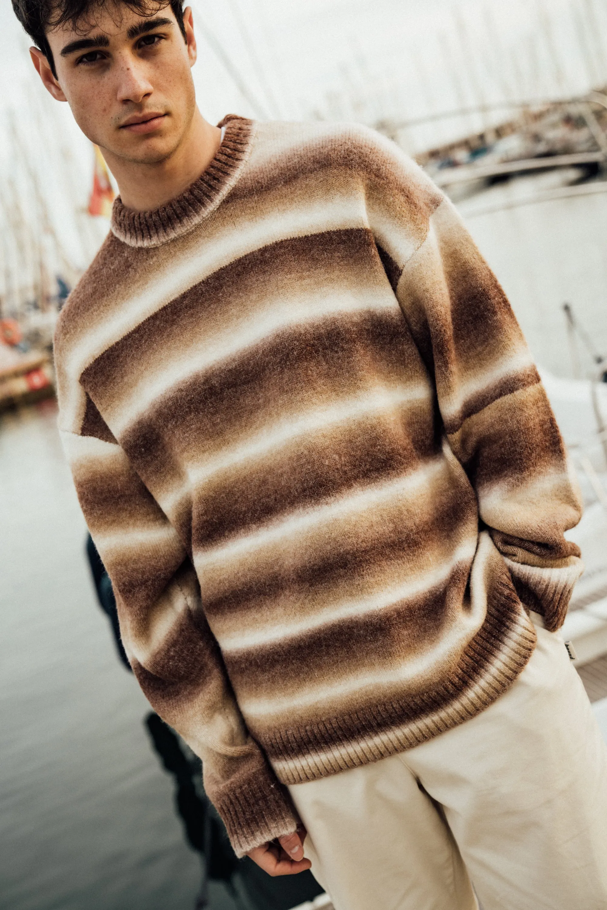 TOFFEE OMBRE KNIT SWEATER