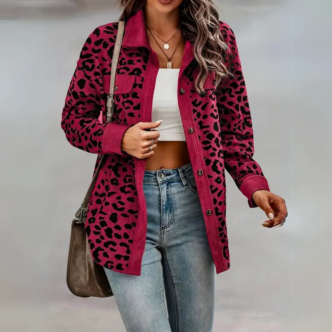 Toos - Veste femme léopard chic