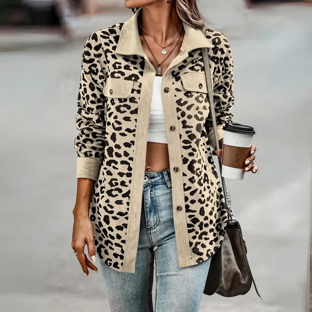Toos - Veste femme léopard chic