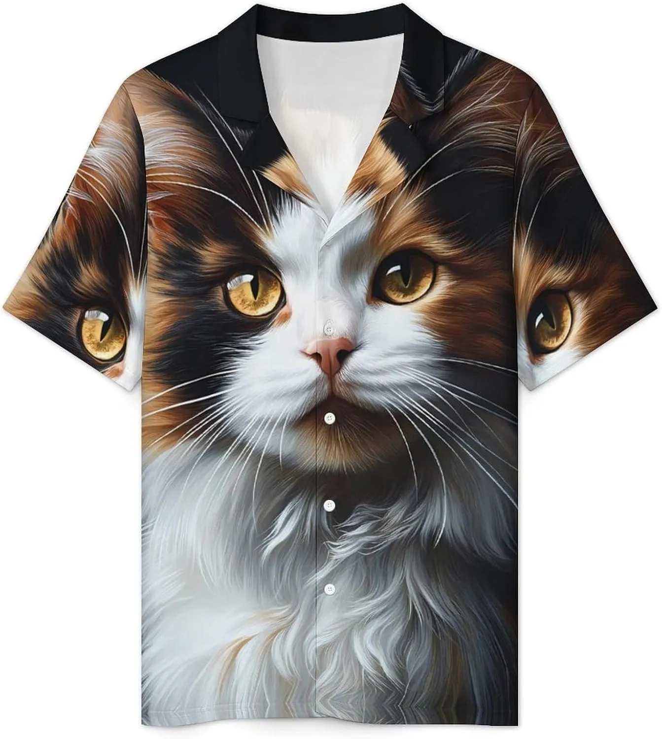 Tortoiseshell Cat Calico 2 Pcs Pajamas For Women Set Cozy Short Sleeve Sleepwear Nightwear Loungewear