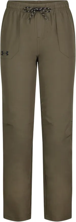 Under Armour Boys' Outdoor Woven Tech Pants, 4-Way Stretch Fabric & Drawstring Closure
