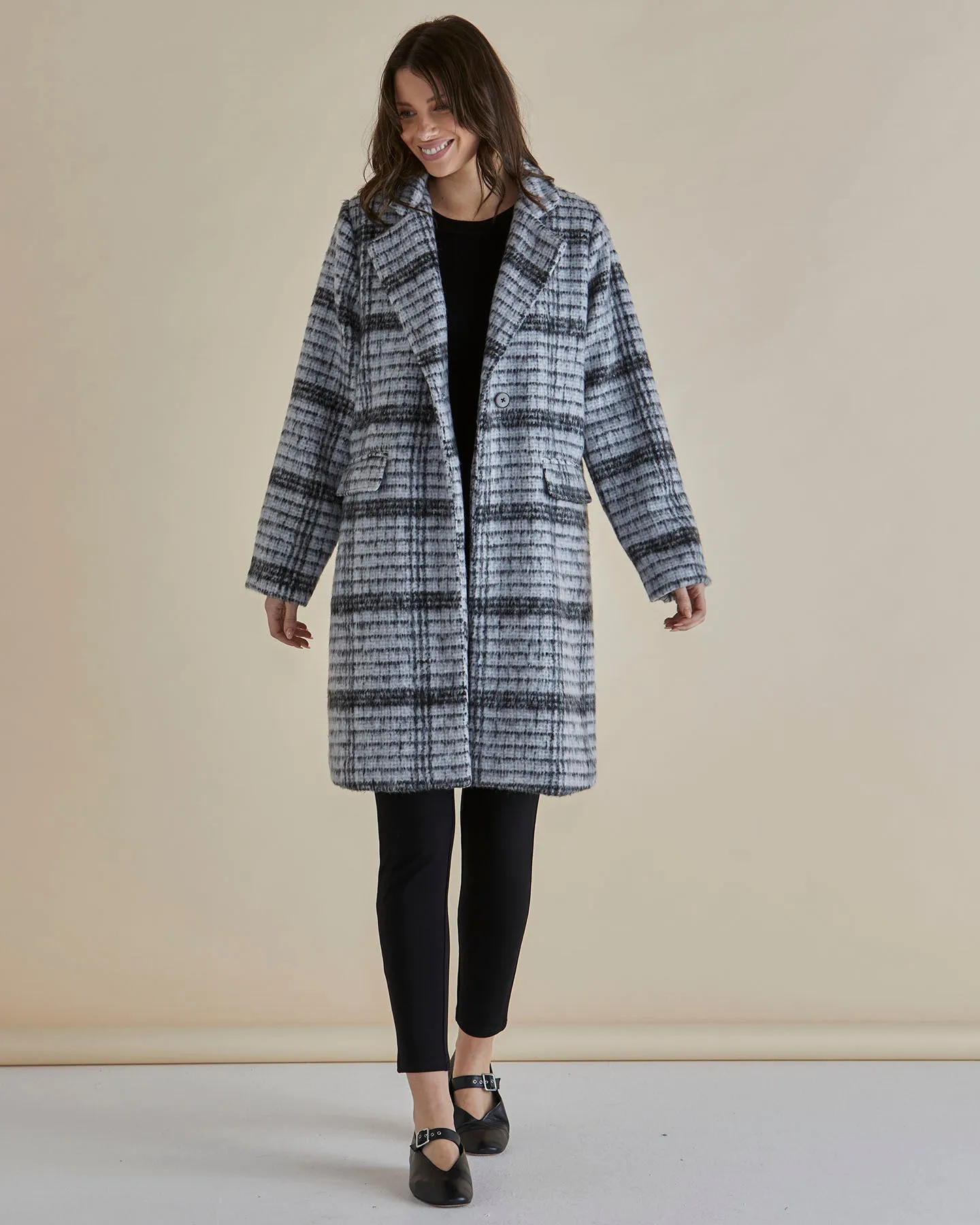 Wanda Coat - Mono Chrome