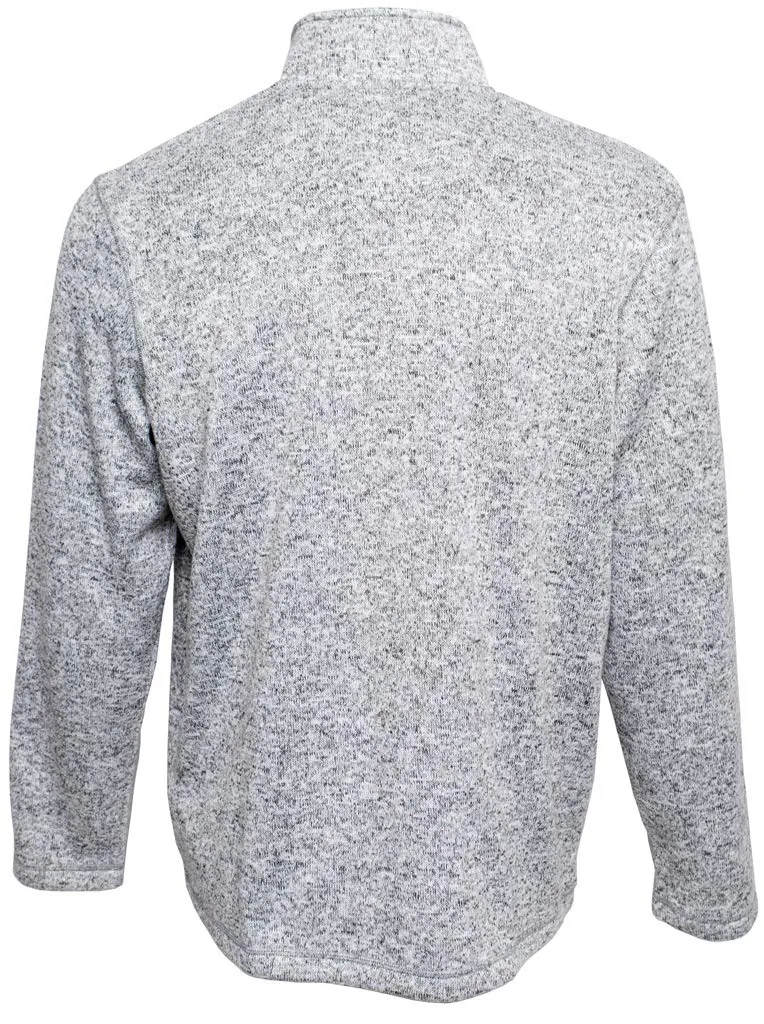 White Water Large Grey Block Island Polar Fleece 1/4 Zip Pullover Shirt