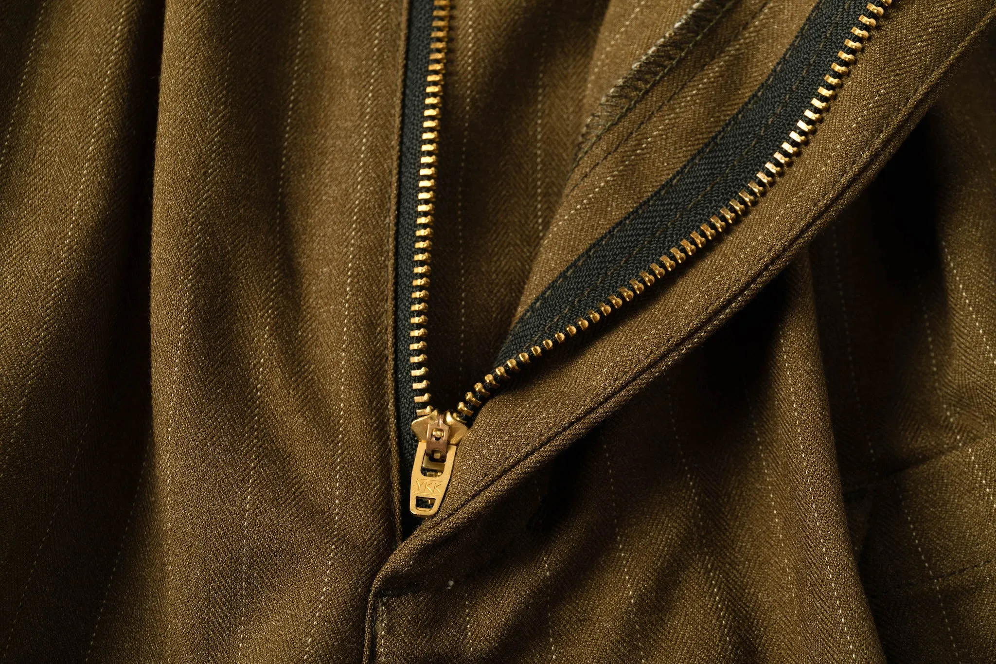 Wide Leg Yemi Pant - Green Pinstripe