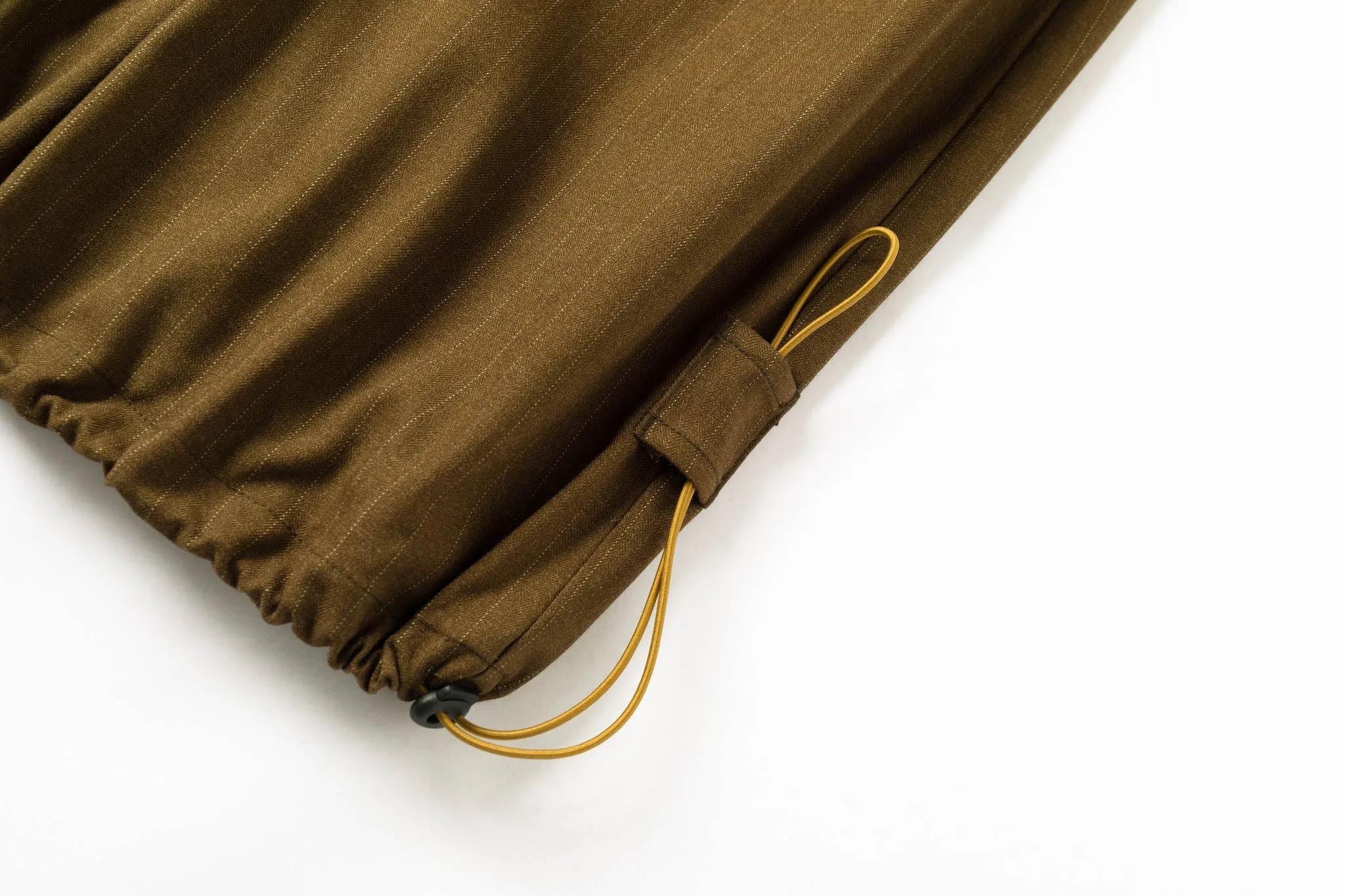 Wide Leg Yemi Pant - Green Pinstripe