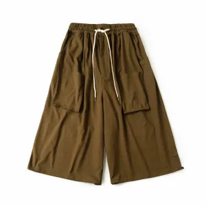 Wide Leg Yemi Pant - Green Pinstripe