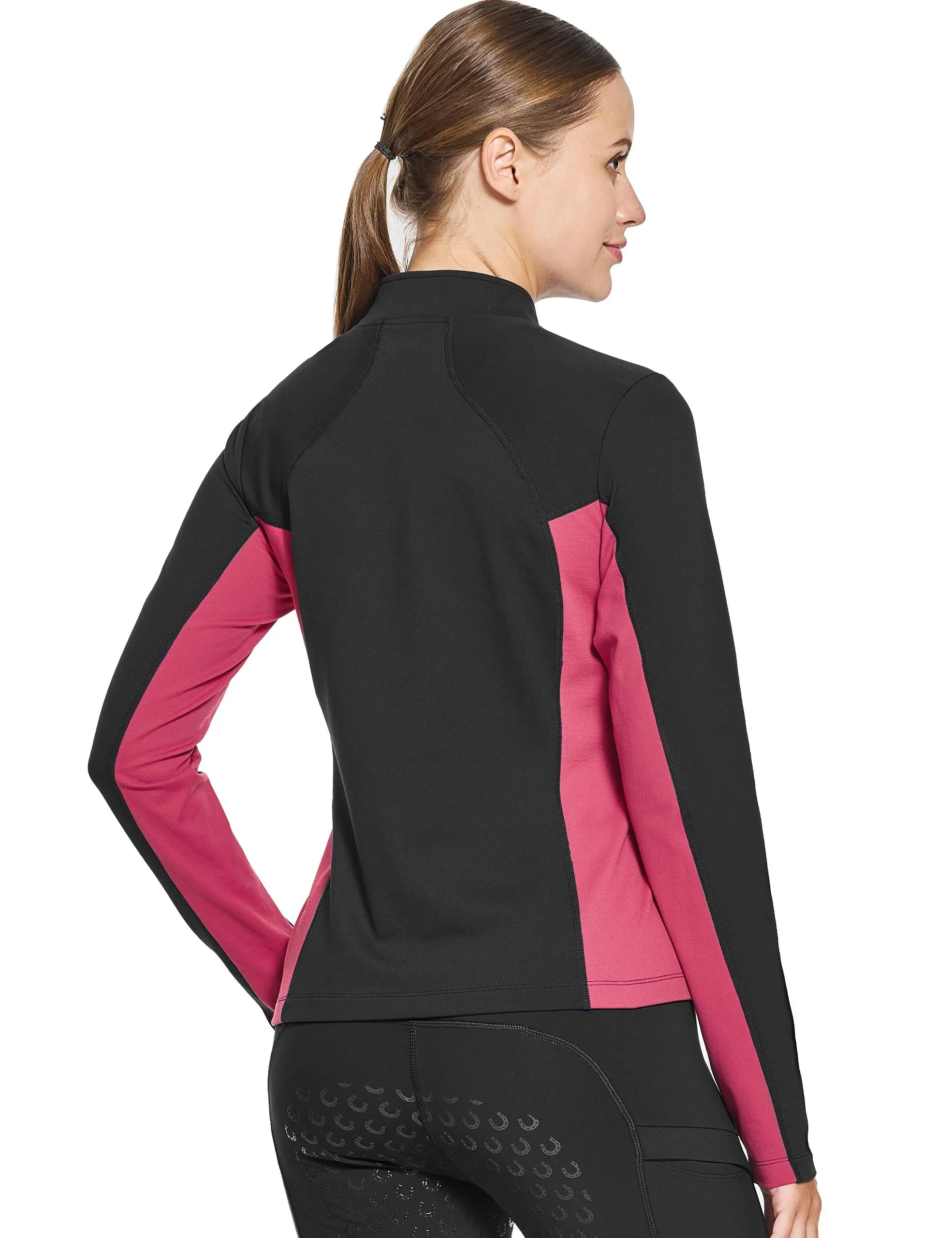 Women 1/4 Zip Shirts Fleece Lined