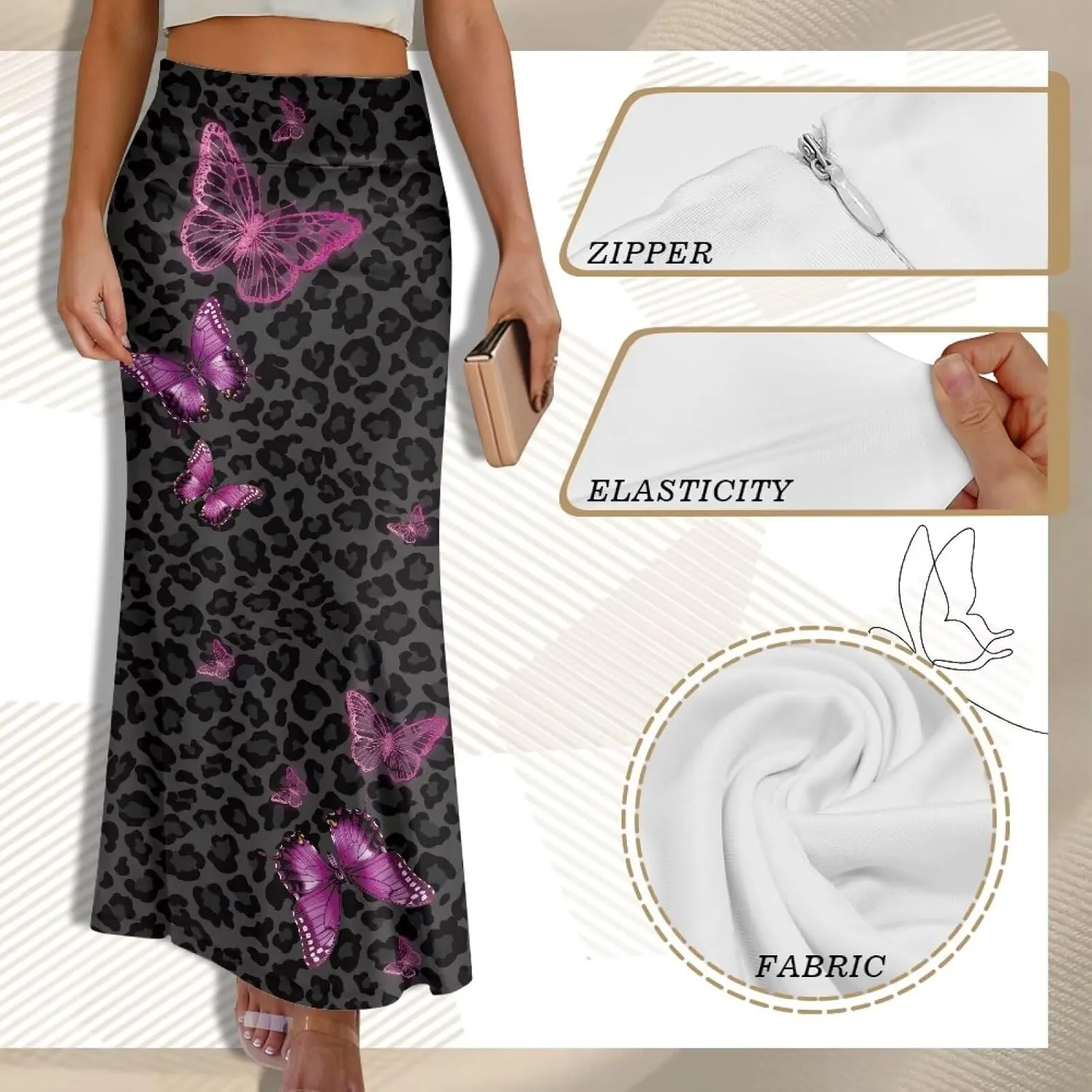 Women's Casual High Waisted Fishtail Bodycon Long Maxi Skirt A-Line Flared Maxi Skirts Fit Cocktail Party Wedding